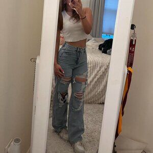 SHEIN Women's Blue Jeans